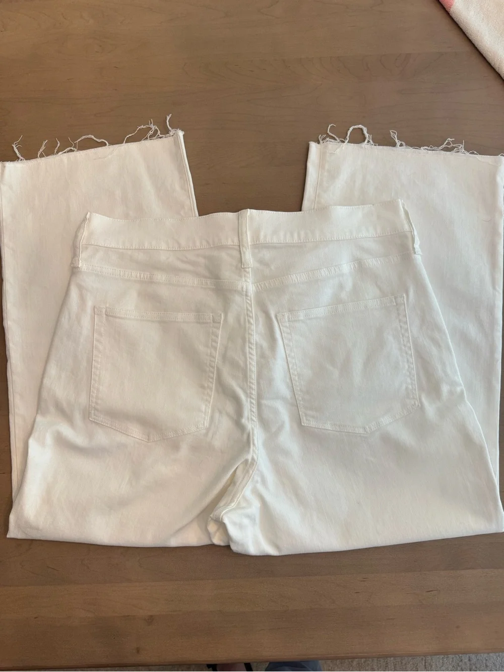 J. Crew White Wide-Leg Jeans